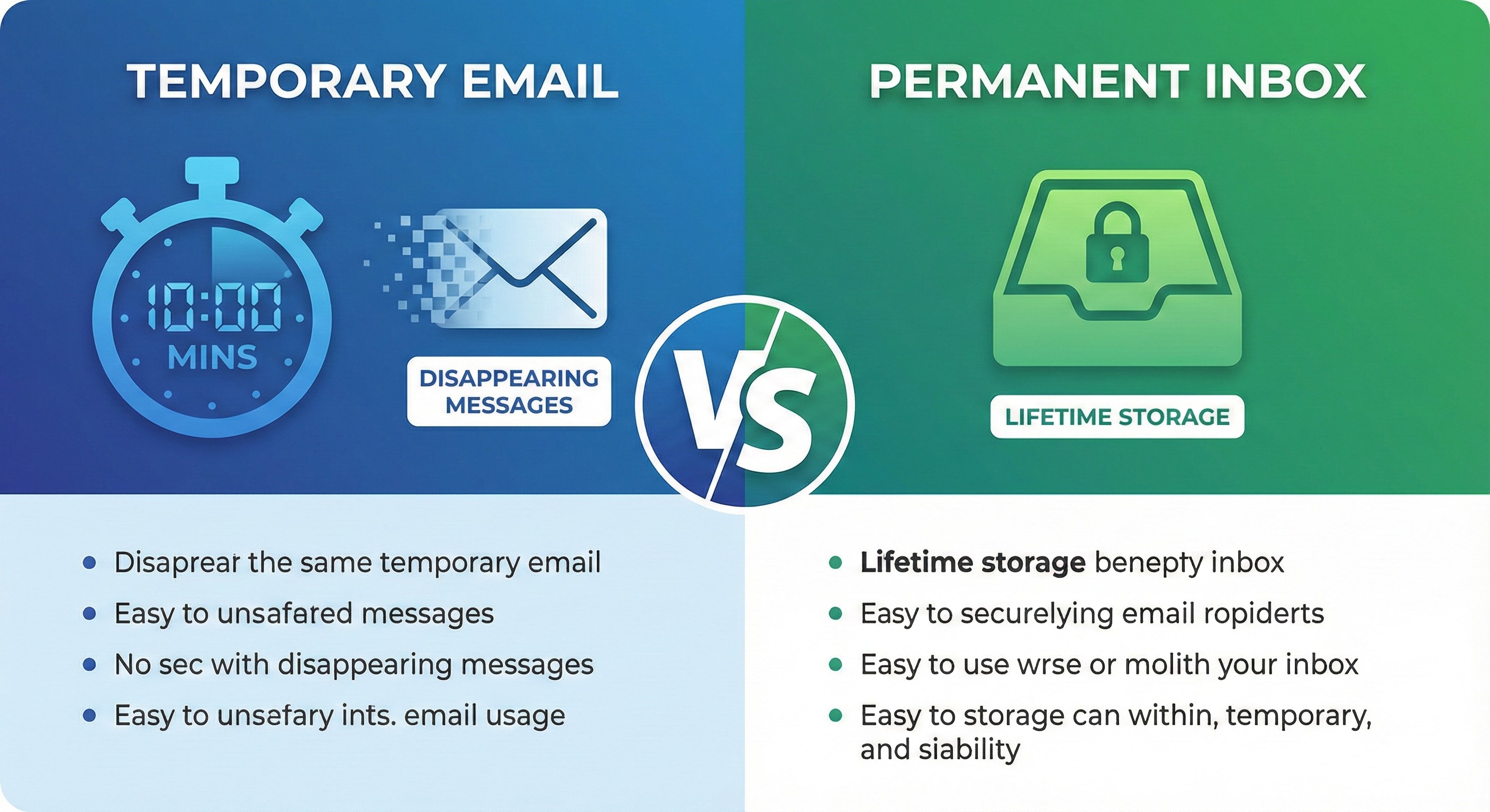 10 Minute Email vs Permanent Email: When to Use Each Type